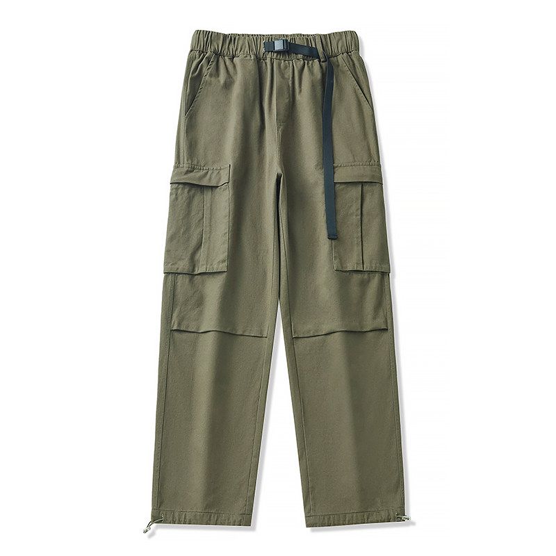 

Wassup Pure Cotton Work Pants Men s 2025 Spring and Autumn American Style Trendy Loose Straight-Leg Sports Casual Trousers Army Green M