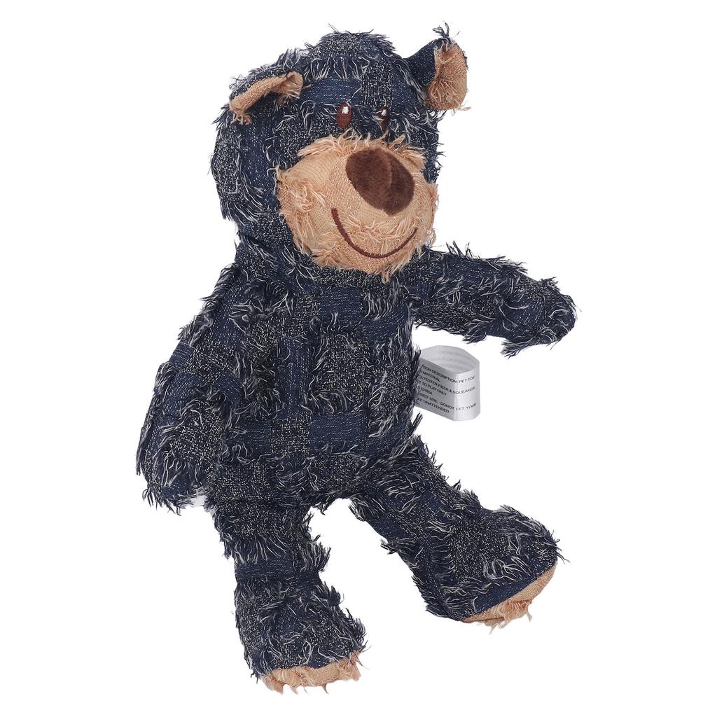 Squeaky Dog Toy Stuffed Plush Dog Toy Indestructible Robust Bear for Pets