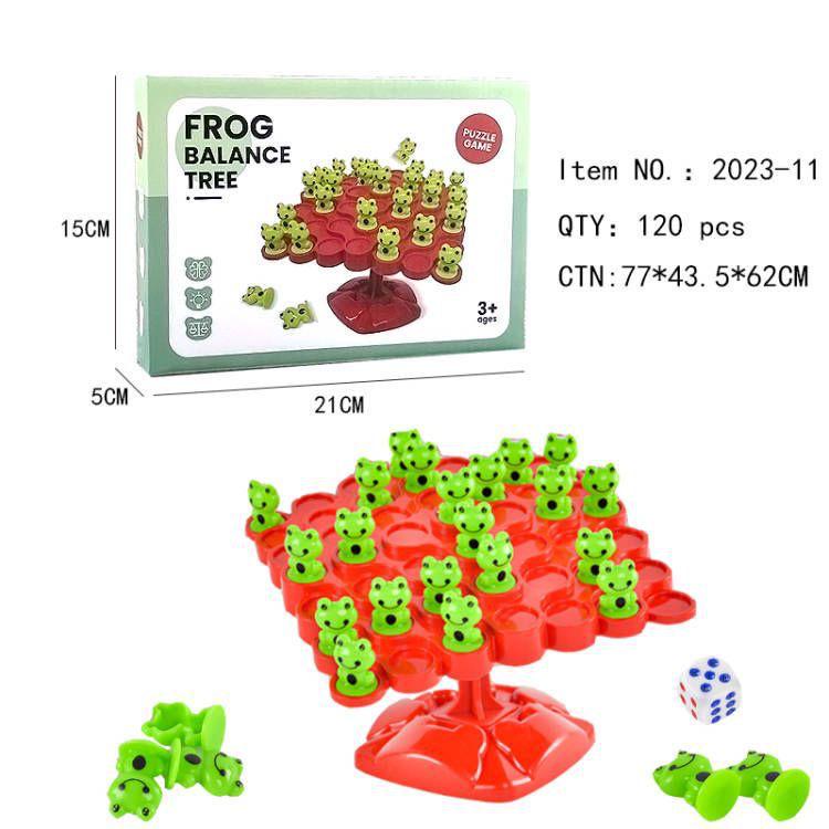 Frog Balance Tree: Interactive Stacking & Concentration Toy for Kids