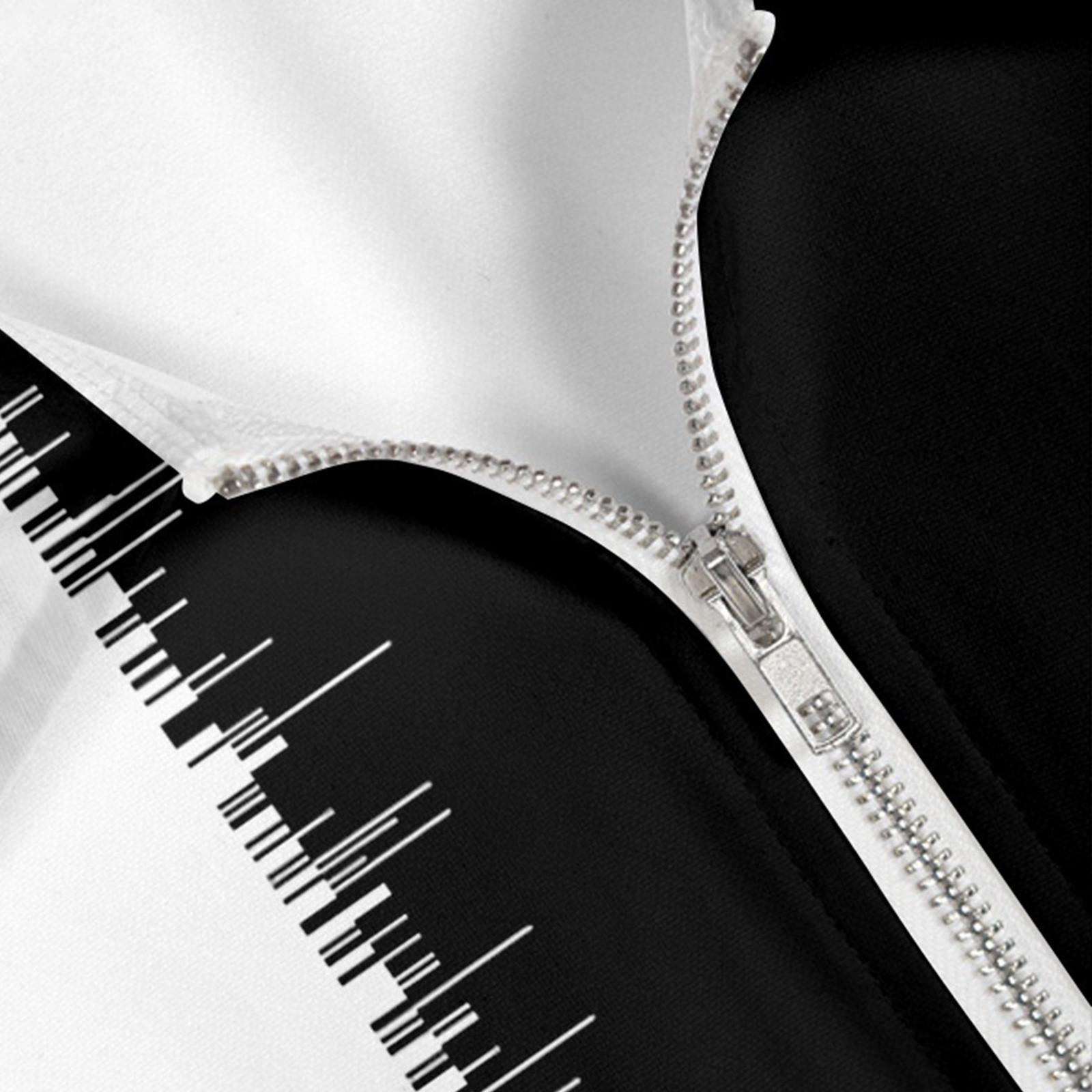 Гавайский стиль с коротким рукавом на молнии Модная футболка Мужской кардиган Лето — фото 4