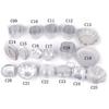 10pcs/lot Various Design Fluted Edge Wavy Flower Cup Boat Round Shape Aluminium Tart Mould Jelly Pudding Cup Cupcake Mold Baking