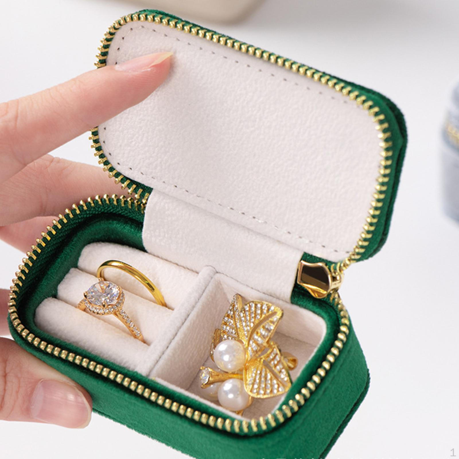 

Коробка для хранения ювелирных изделий Мини Компактный пылезащитный органайзер держатель для