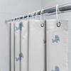 Blue Dog Print Shower Curtain Bathroom Decor Waterproof Fabric 3D Printed Bath Accessories Home Supplies White