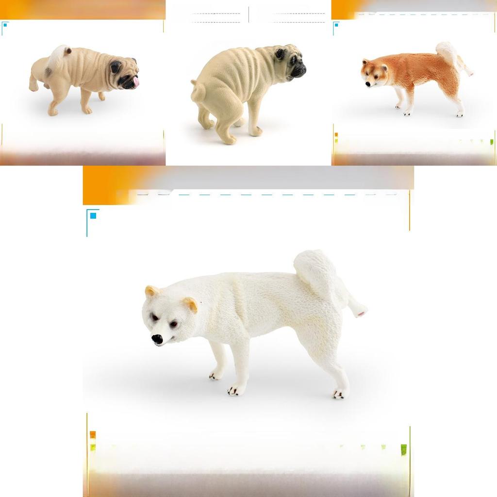 PVC Japanisches Shiba Inu Modell Für Kinder Pädagogisches Spielzeug Tierfigur