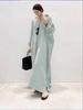 European & American Women's Plus Size Loose Striped Print Long Dress