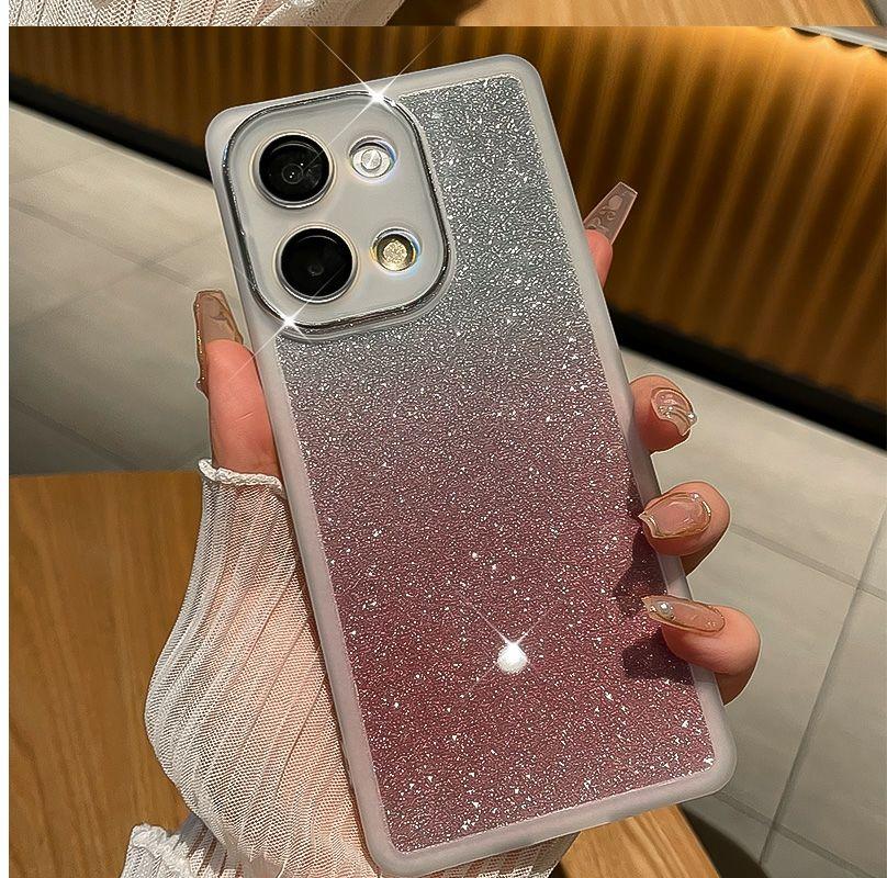 

Для Xiaomi POCO M6 Pro Чехол Мягкий Блестящий С Кольцом Подставка Магнитный Защитный Чехол Для Xiaomi Poco M6pro 4G Shell For POCO M6 Pro 4G