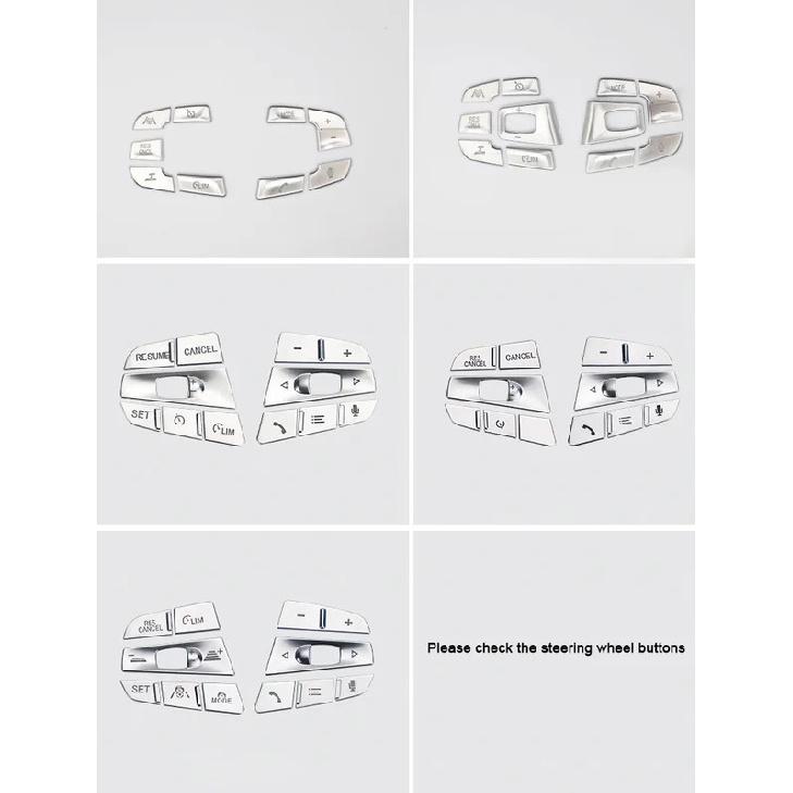For BMW 3 4 5 series 6GT Z4 X3 X5 X6 X7 G30 F90 G20 G23 G83 G32 G29 G05 G06 2018- Car Steering Wheel Button Cover Stickers