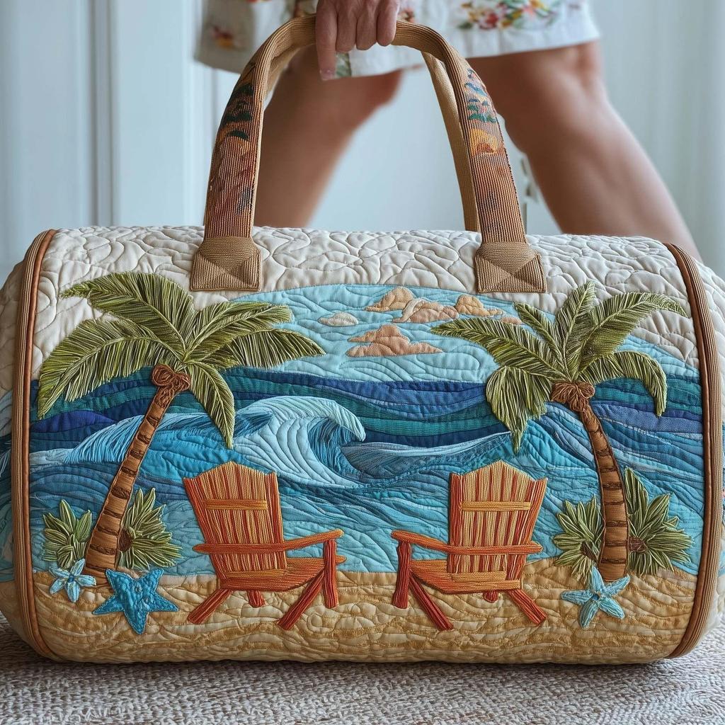 3D Printed Hawaiian Summer Travel Yoga Bag for Women