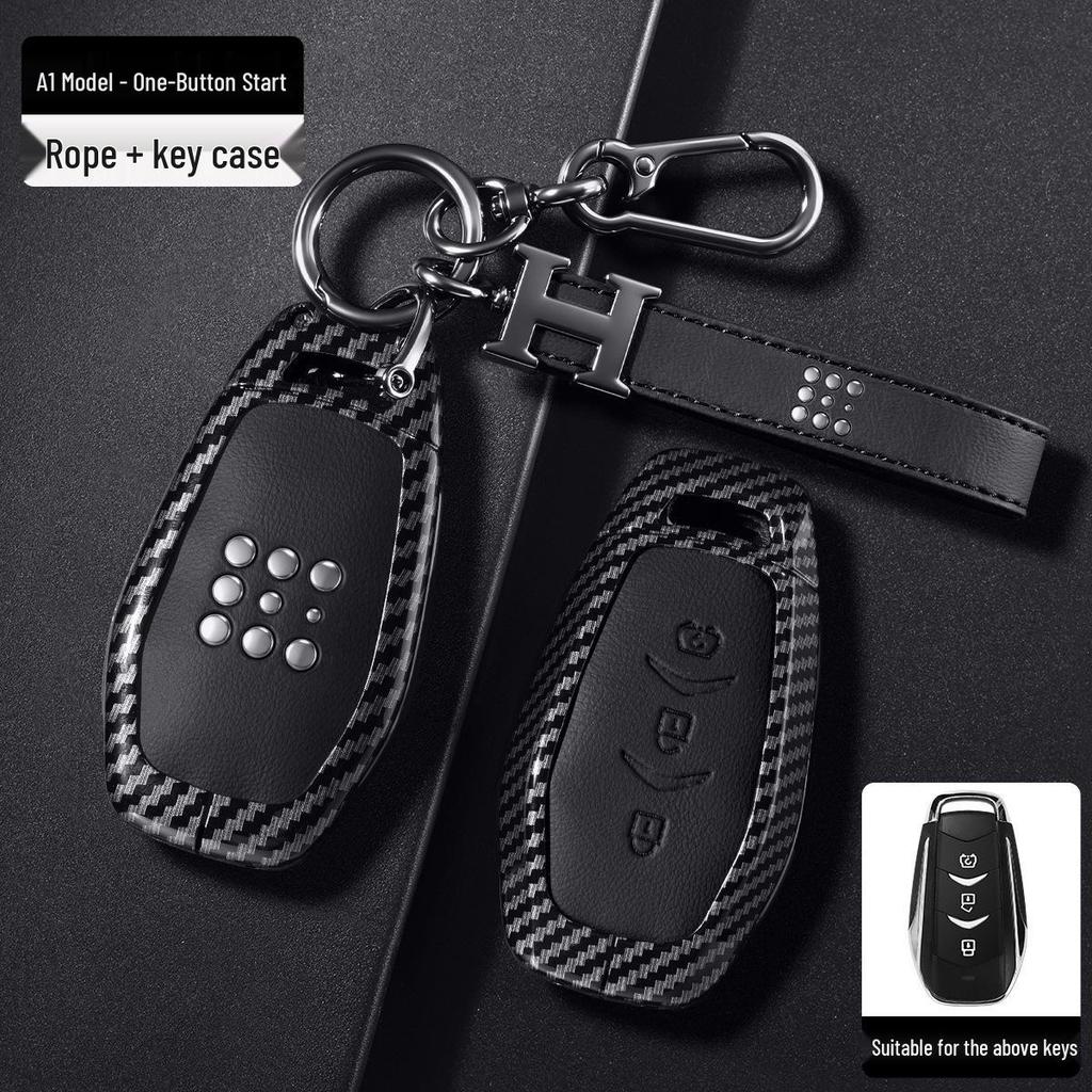 Landian Blue Electric E5 PLUS Key Case for DE-i Honor Version with Car Buckle Shell Modification