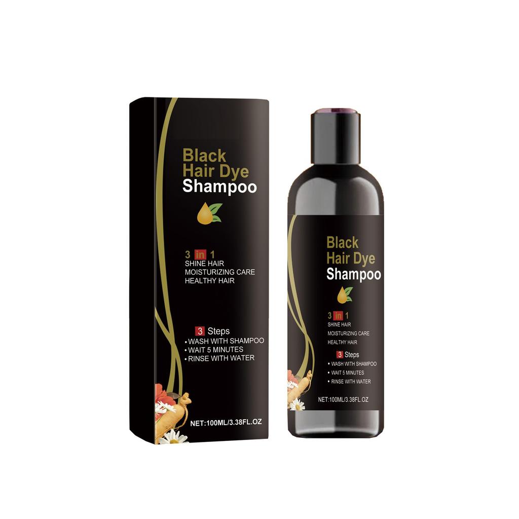 Shampoo Abdeckungsshampoo Für Frauen Männer Vegetatives Shampoo Schwarz 100ml