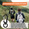 Universeller Ringkarabiner Aufhängeschnalle 360-Grad-Drehung Rotierend Selbstverriegelnd Sicherer Outdoor-Clip Hohe Tragfähigkeit Aluminiumlegierung Vielseitig
