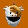 Motorcycle Helmet Cover Full Face Decorative Head Cover Ultra-Thick Easy To Install Animal Plush Motorbike Helmet Cover Decoration