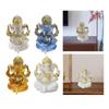 Handmade Sitting Ganesha Sculpture Resin Art Ganesha Car Ornaments  Home Decor