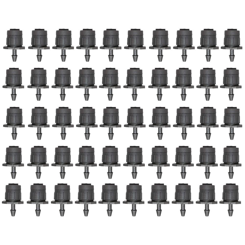 50pcs Irrigation Dripper Adjustable Dripper Circular Pattern Water Flow Irrigation Dripper Garden Watering Accessories China Mainland