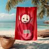 Ultra-Soft Beach Towel with Teletubbies Theme,Ideal for Pool - Camping, Diving - Perfect Travel Essential, Vibrant Beach Towel.
