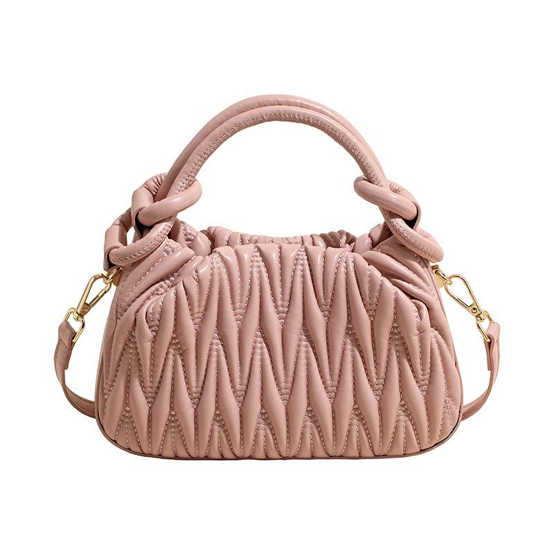 Ručně pletená taška, Vědro taška, Crossbody taška pod paži, Ramenní taška pro dojíždění, Velkokapacitní crossbody taška