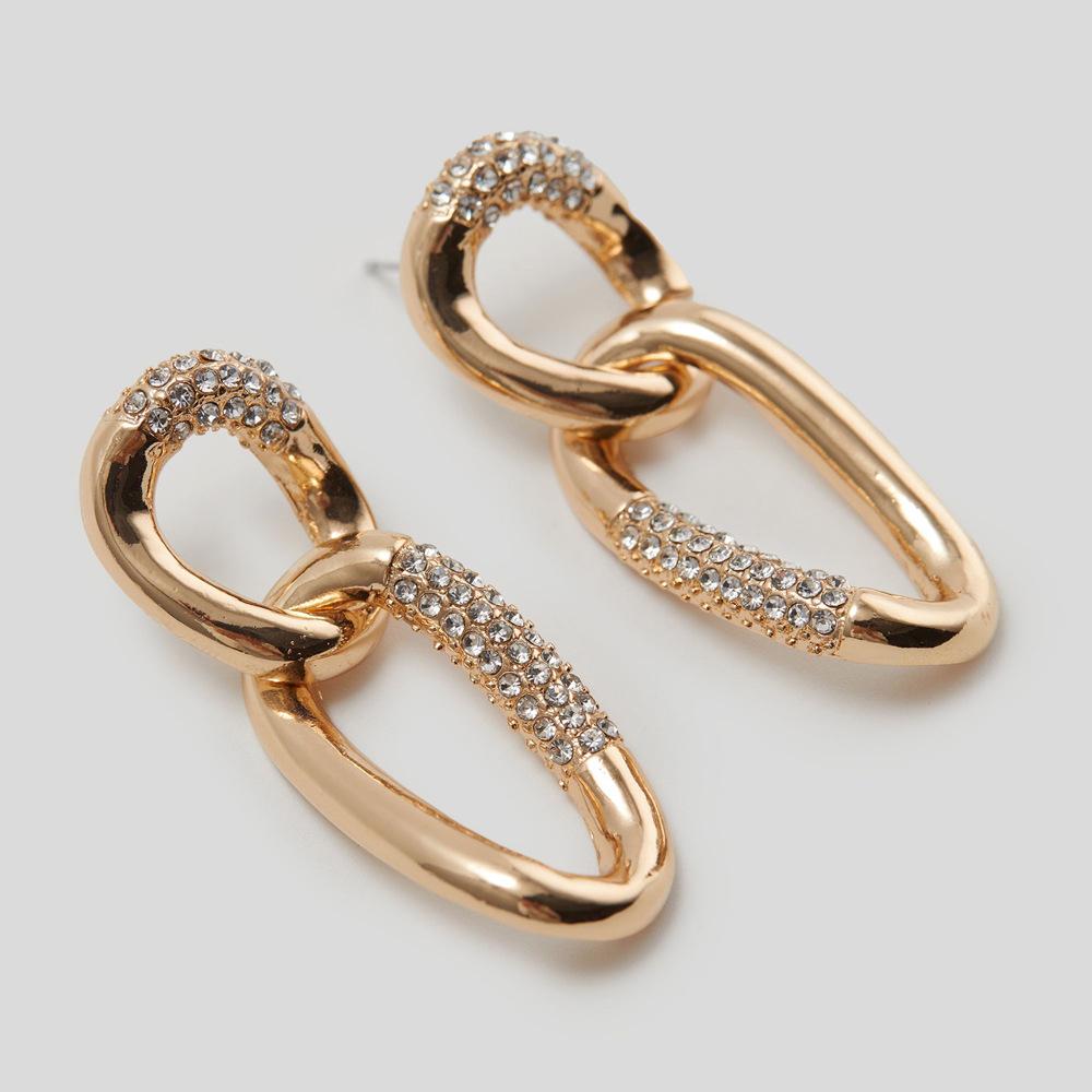 

European & American Fashion Stud Earrings: Light Luxury, Niche Design, Versatile Cubic Zirconia Ornaments