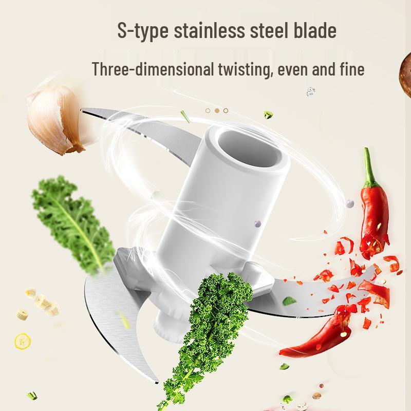 Electric Multi-Function Cooking Machine: Wireless Meat Grinder, Garlic Pounder, Baby Food Maker