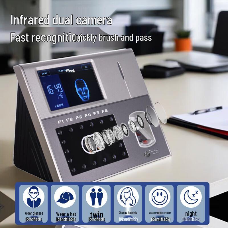 U-Iface660-bs Biometric Time Attendance Machine CN Plug (adapter Included)