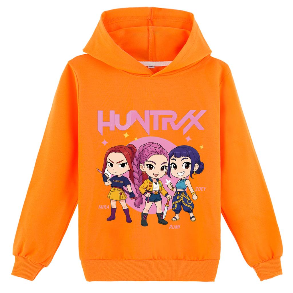 Hettegensere og sweatshirts for barn KPop Demon Hunters trykt løs hettegenser for barn