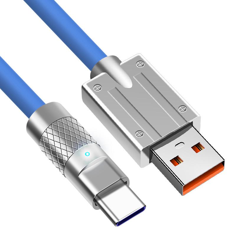 Usb C Bilkabel 120W Type C Lader Usb Ladekabel Hurtiglading Hurtiglading Type C Ladekabel For Mobiltelefon Bil