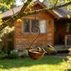 Outdoor Hanging Bird Feeder, Garden Metal Bird Feeder with Curled Hook, Decorative Wild Bird Feeder for Hanging On Tree Branches Balcony Porch