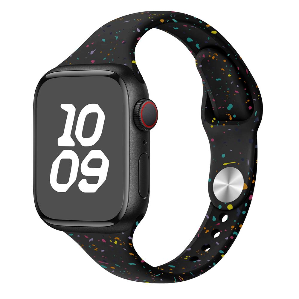 Original Silikonarmband für Apple Watch Band 44mm 45 46 40 41 38 42mm Armband Atmungsaktiv iwatch Serie 10 9 8 SE 7 6 Ultra 2 49mm