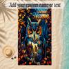 Birds Theme Soft Beach Towel Personalized Custom Name Text Towel Portable for Beach Pool Travel