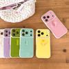 High-Grade Solid Color Ring Holder Phone Case, Compatible with iPhone 14/13 and Apple Promax Models, Drop-Proof Design