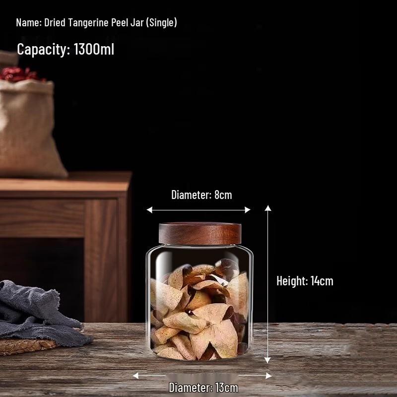 ZISIZ Dried Tangerine Peel Storage Jar