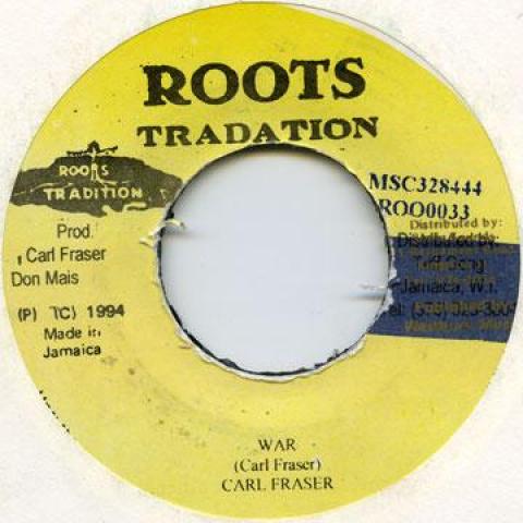 

7-дюймовая пластинка CARL FRAZER - War Roots Tradition 1994 UK Регги, Ска и Даб