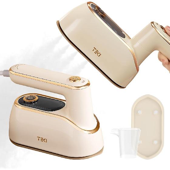 Travel Steamer for Clothes Portable Rotary Garment Iron 1200W Small Travel Steam Iron for Home, Dorm, College, 150ml Water Tank, Foldable Wrinkle