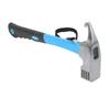 Claw Hammer ABS Rubber Iron Multifunctional Nailing Hammer with Hawkbill Curved Hook for Outdoor Camping Hiking Blue