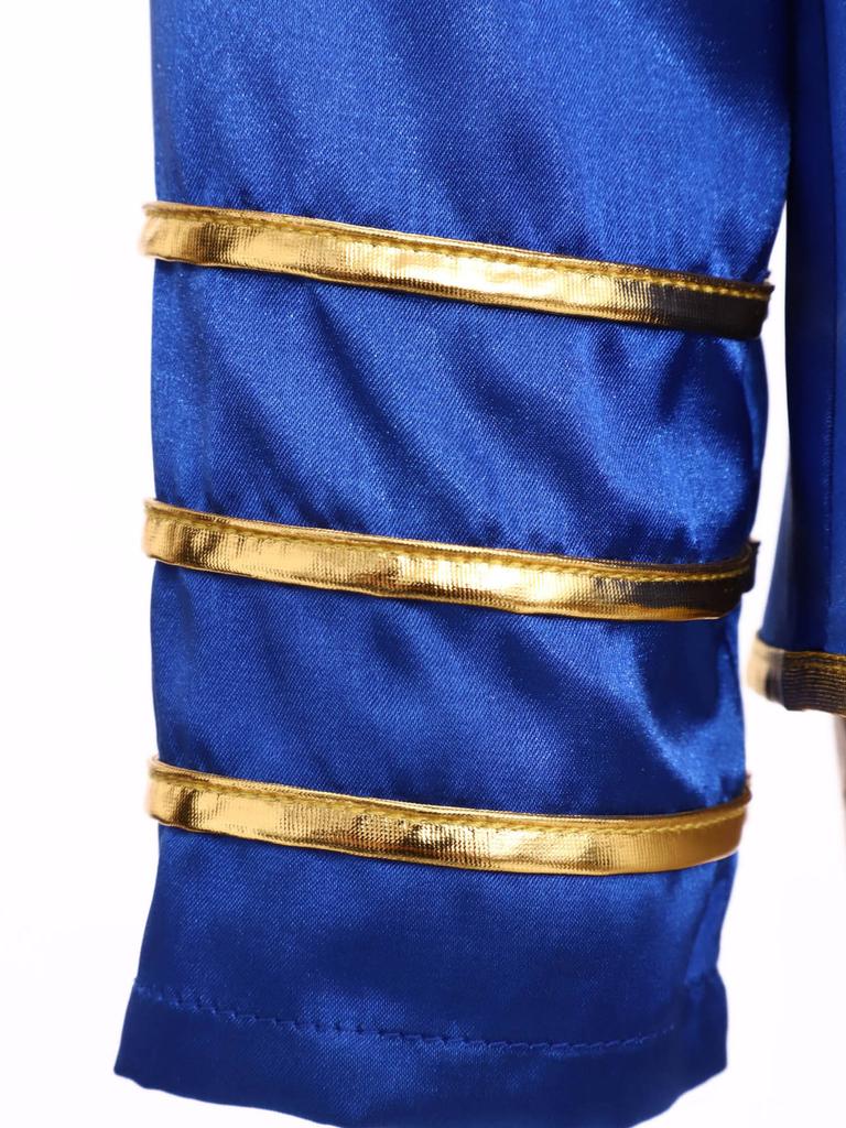 Giacca Costume Unisex per Bambini Band Rock Manica Lunga Frange Nappe Spalline Chiusura con Zip Design Diviso Cappotto