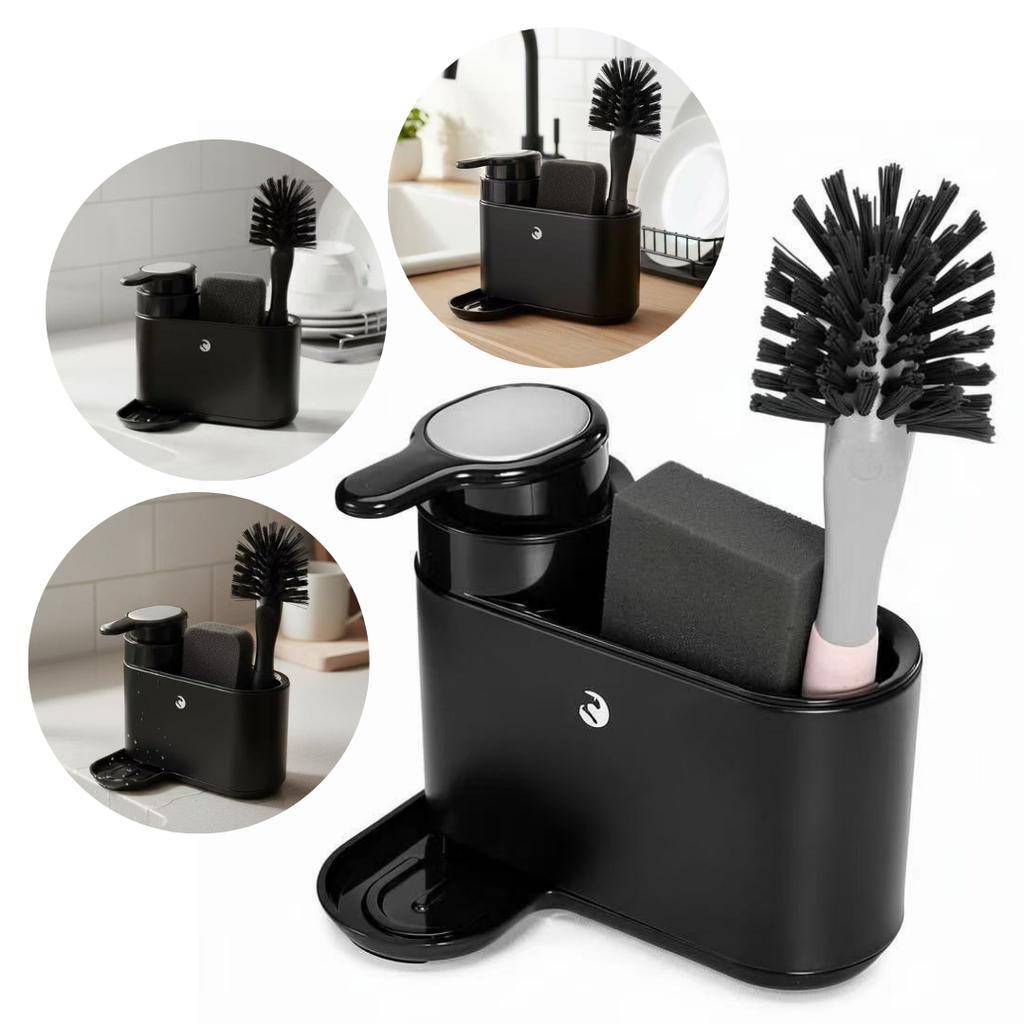 DISPYN Black Matte Dishwashing Liquid Dispenser