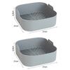 21CM Silicone Air Fryers Liner Basket Square Reusable AirFryers Pot Tray Heat Resistant Food Baking AirFryers Oven Accessories