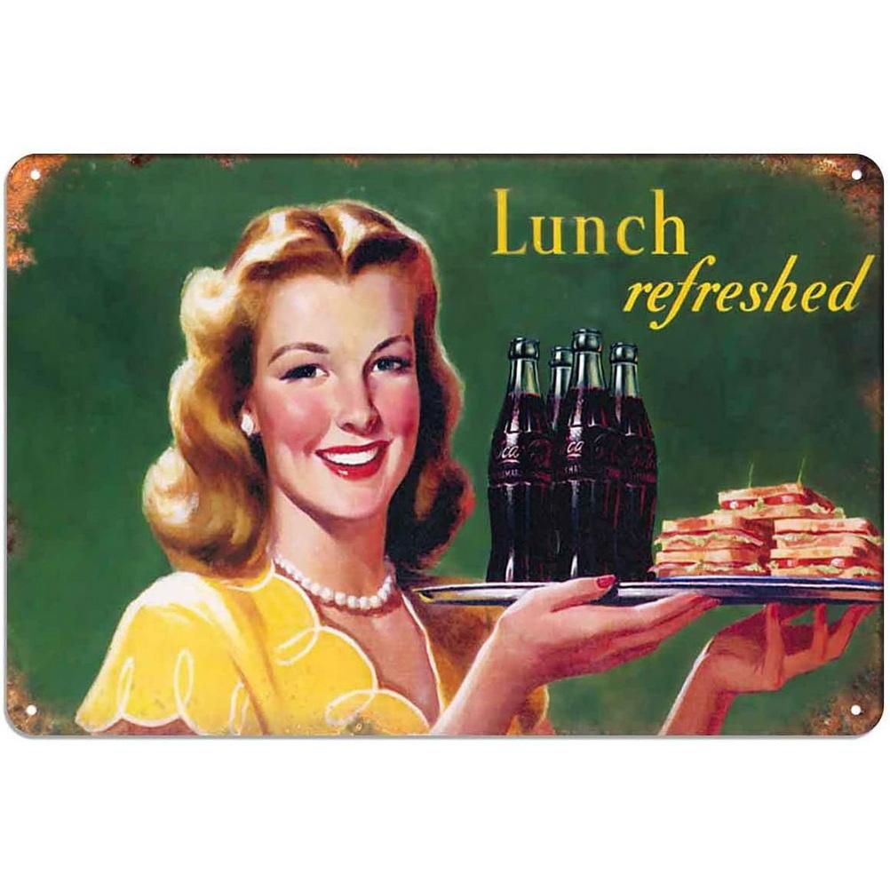 Placas de lata de metal vintage pinup girls sexy mulheres decoração de parede para homem caverna garagem bares café clubes restaurante pôsteres retrô placa