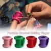 Novo Protetor de Dedo para Crochê Portátil Diy Crochê Mini Protetor de Dedo para Tricô Luvas para Dedos Dedal Crocheteiros