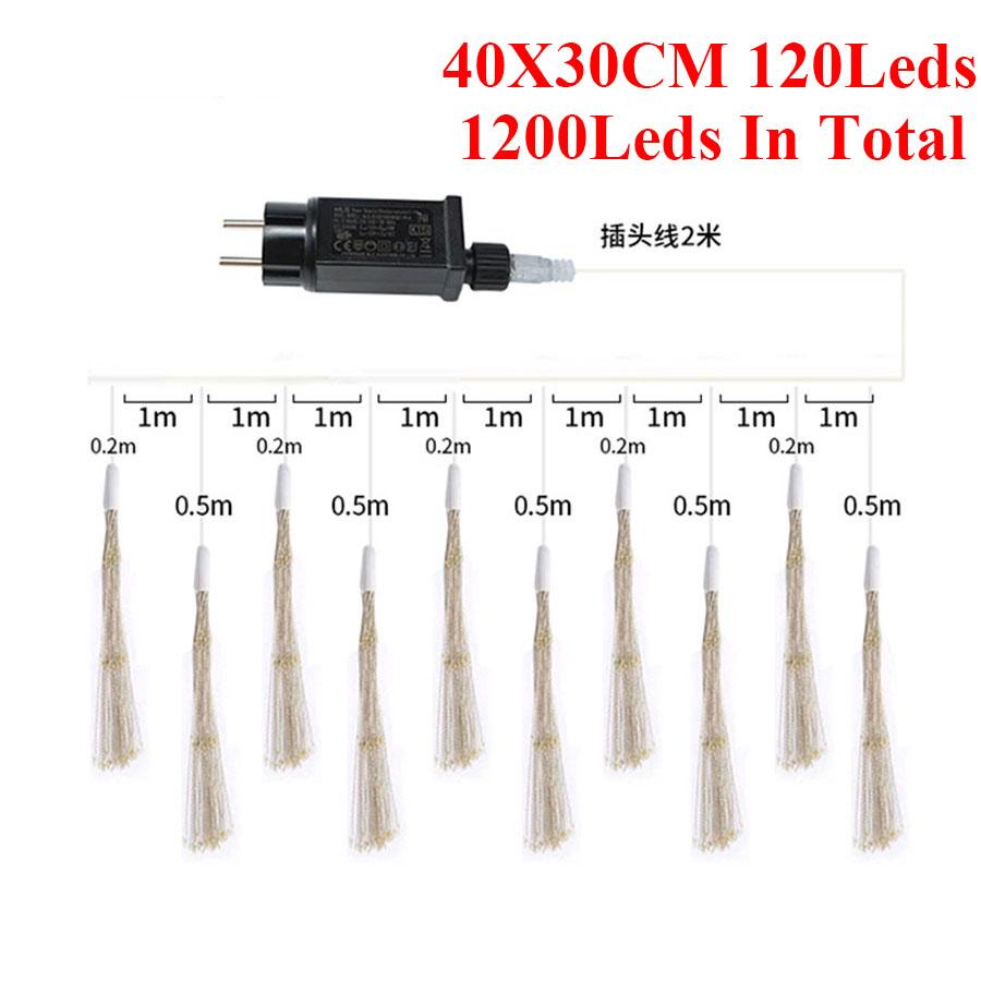 5/10Pack Plug In Firework Light Outdoor Starburst Fairy Light Christmas Twinkle String Light 8 Mode for Patio Garden Party Decor