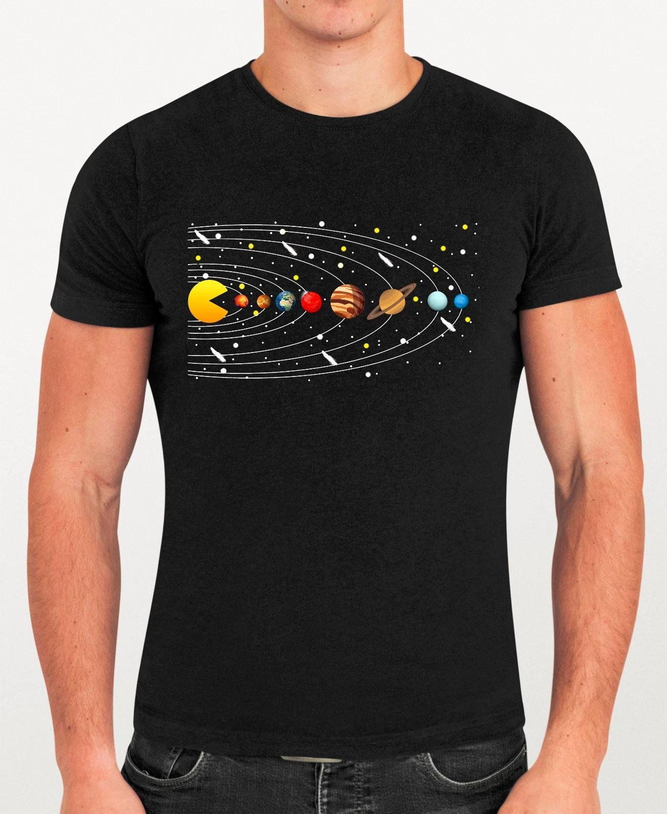 Solar System Planets Graphic T-Shirt, Space Science Astronomy Universe Gift Tee 2XL