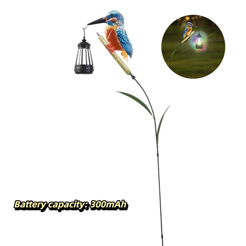 Bird Shape Solar Hanging Lantern Warm Light Solar Powered Lantern Porch Decoration colored lights