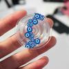 Türkischer Glücksbringer Blauer Nazar-Auge Abstrakter Handygriff Tok Ständer Halter Transparent Griptok für iPhone 13 Samsung Huawei Xiaomi Halterung