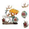 Feng Shui Chinese Deer Statue Wealth Luck Traditional as Gifts Reindeer Sculpture Desktop