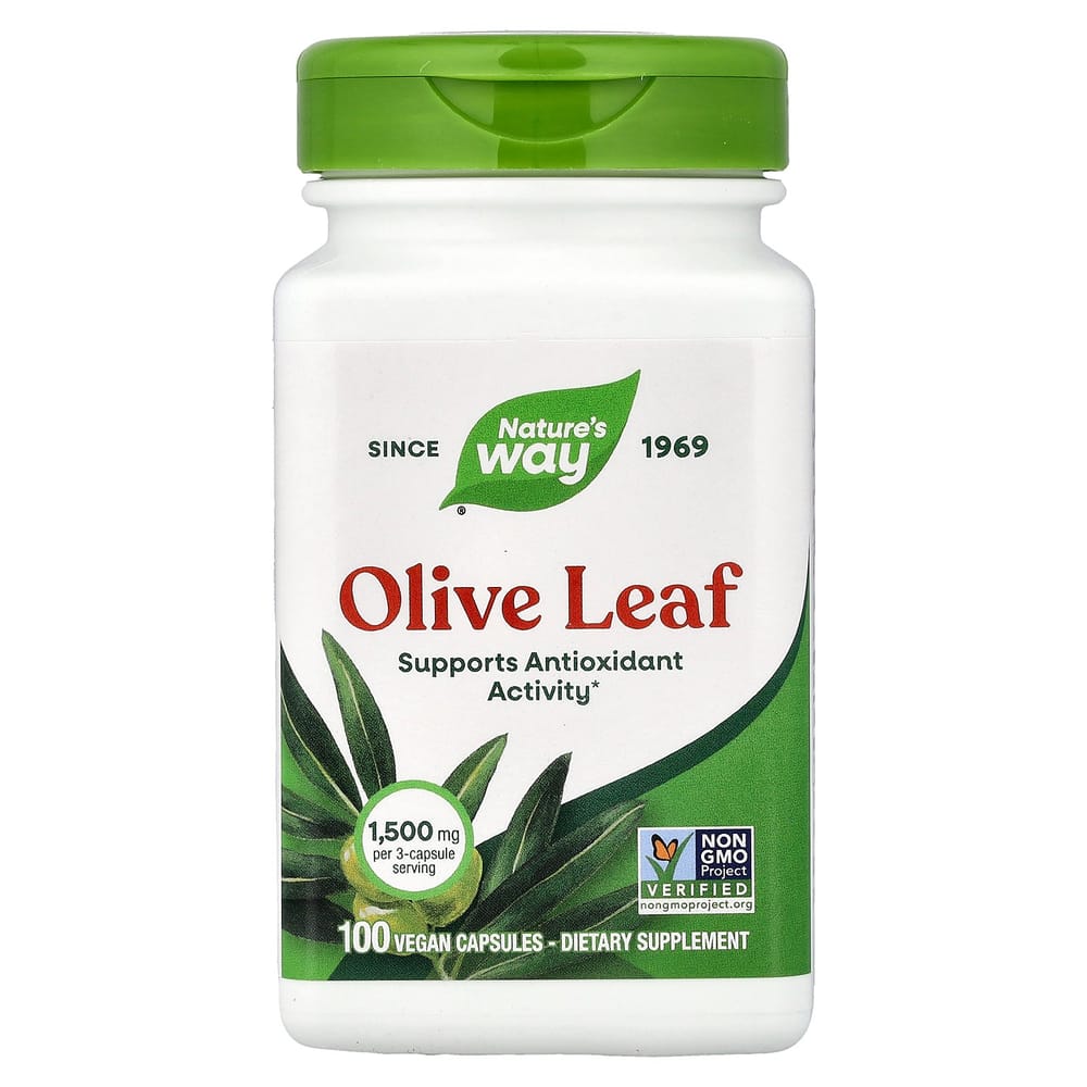 Nature's Way Olive Leaf, 500mg, 100 Veggie Capsules