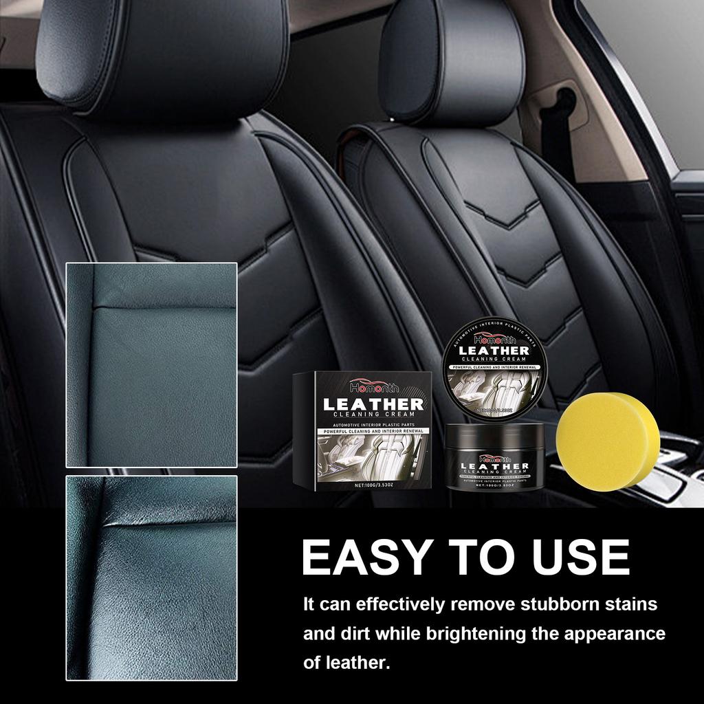Leather Conditioner Long Lasting Car Seats Polishing Nourishment Care Leather Care Cream for Leather Pant Bag Shoes Furniture