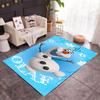 Frozen Olaf Cartoon Theme Non-Slip Rug - Made of Polyester, Suitable for Home Décor, Bedrooms, Living Rooms, Entryways, and Studios.
