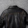 Classic 506 Style Genuine Cow Leather Jacket For Men Blue Black Natural Goatskin Coat Man  Slim Fit Soft Male Clothes Autumn