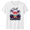Chill Mode Beach Palm Trees Travel Unisexs TShirt Unisexs Tee Graphic Top