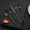 5PCS Tableware Set Stainless Steel Flatware Durable Corrosion Resistant Utensils Elegant Design Cutlery for Dinner Party