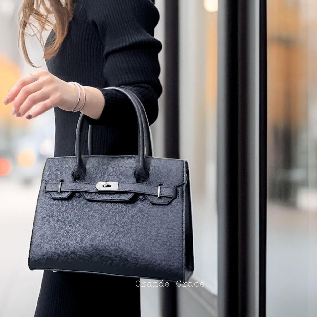 Grande Grace Women's Formal Handbag, Black